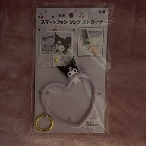 Sanrio Kuromi Phone Ring Holder with Purple and Black Accents